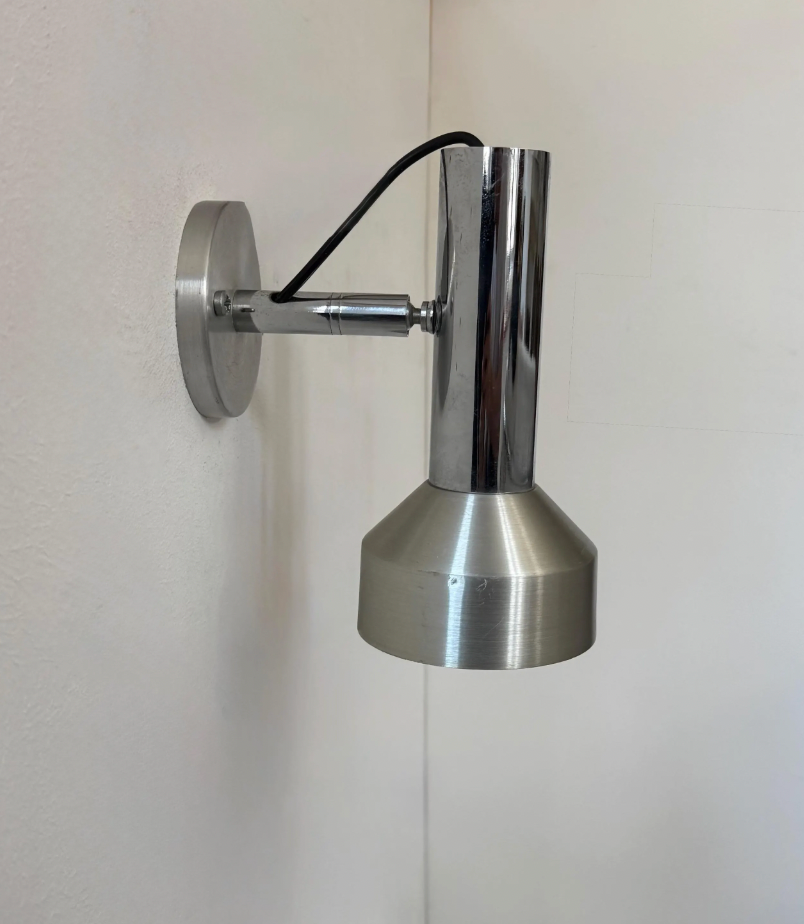 Adjustable_Brushed_and_Chrome_Metal_Wall_Light,_France,_1970s
