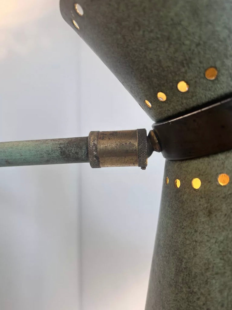 Adjustable_Brass_and_Patinated_Green_Wall_Light,_Italy,_1950s