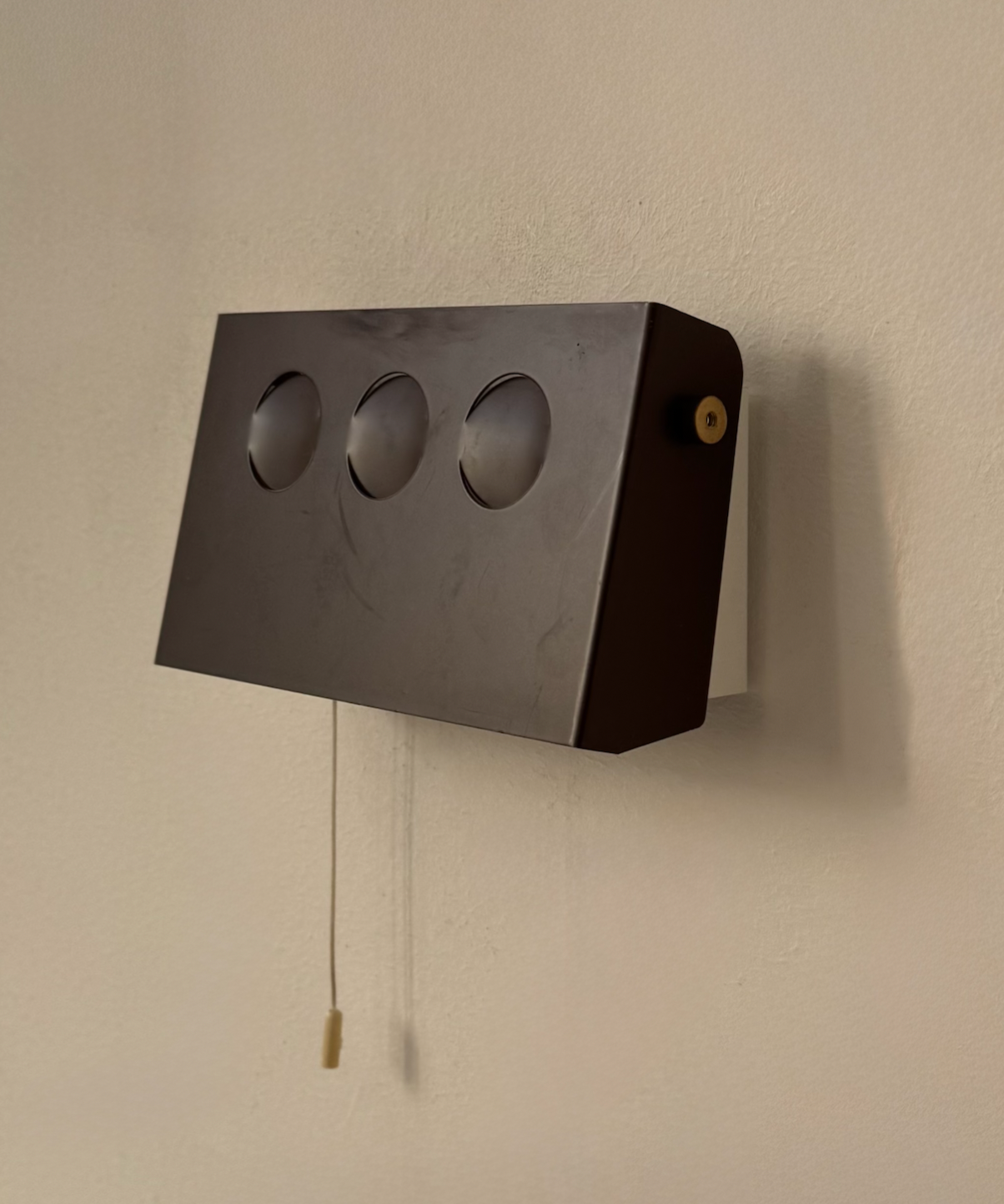 Danish_Adjustable_Brown_Metal_Wall_Light,_1970s