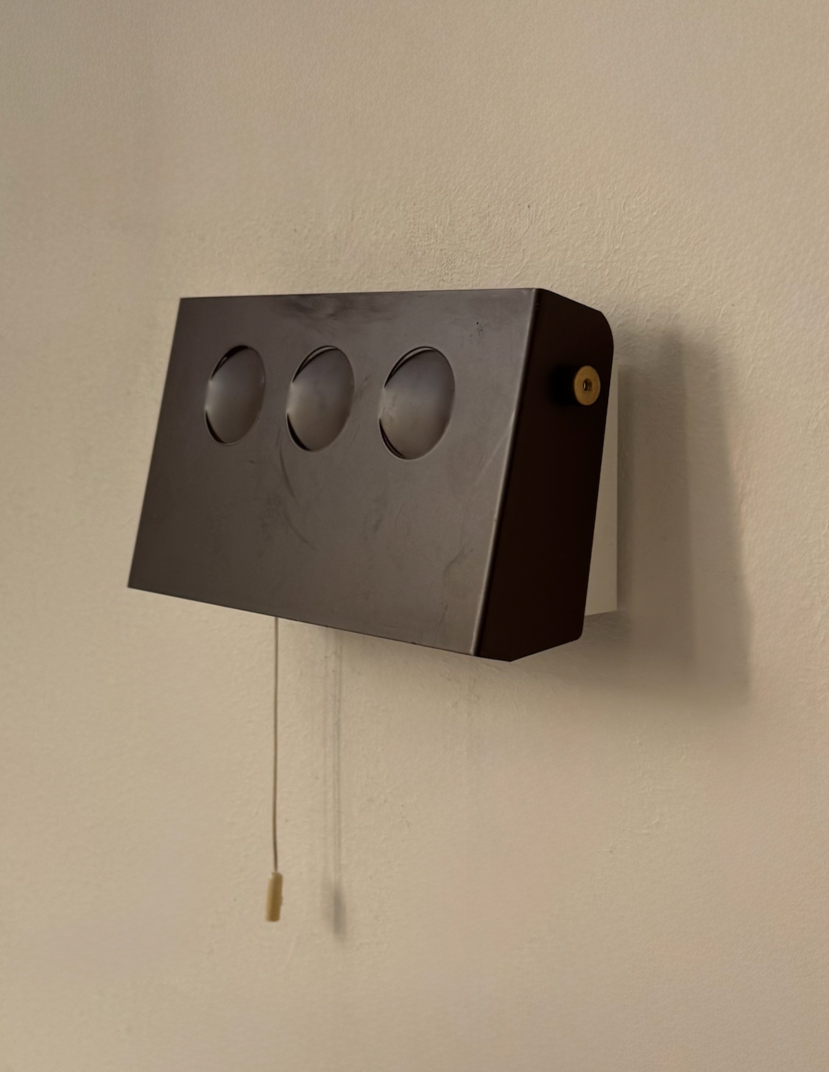 Danish_Adjustable_Brown_Metal_Wall_Light,_1970s