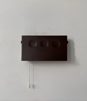 Danish_Adjustable_Brown_Metal_Wall_Light,_1970s