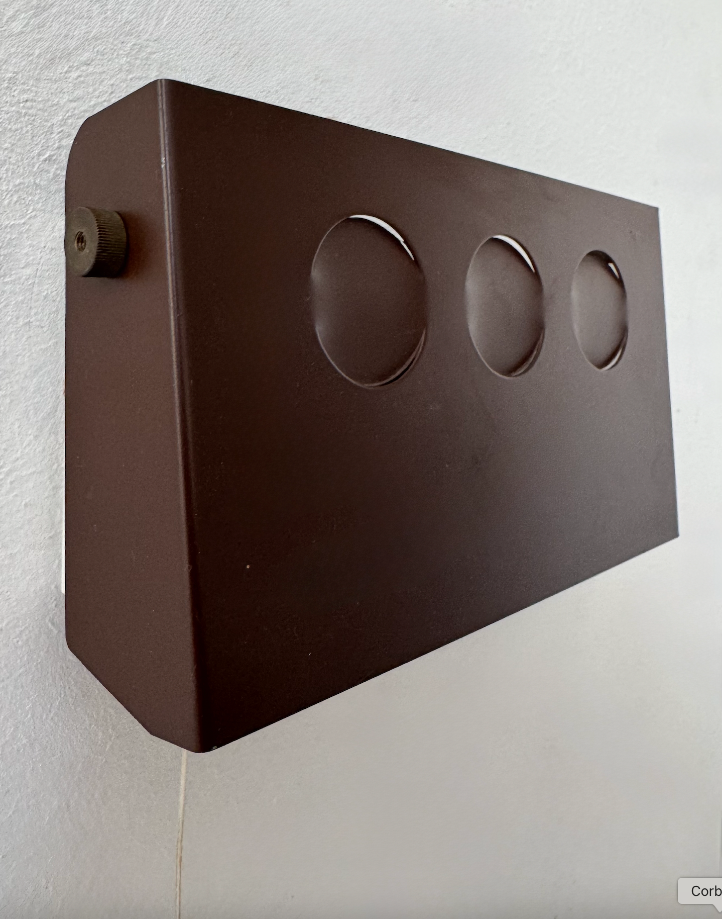 Danish_Adjustable_Brown_Metal_Wall_Light,_1970s