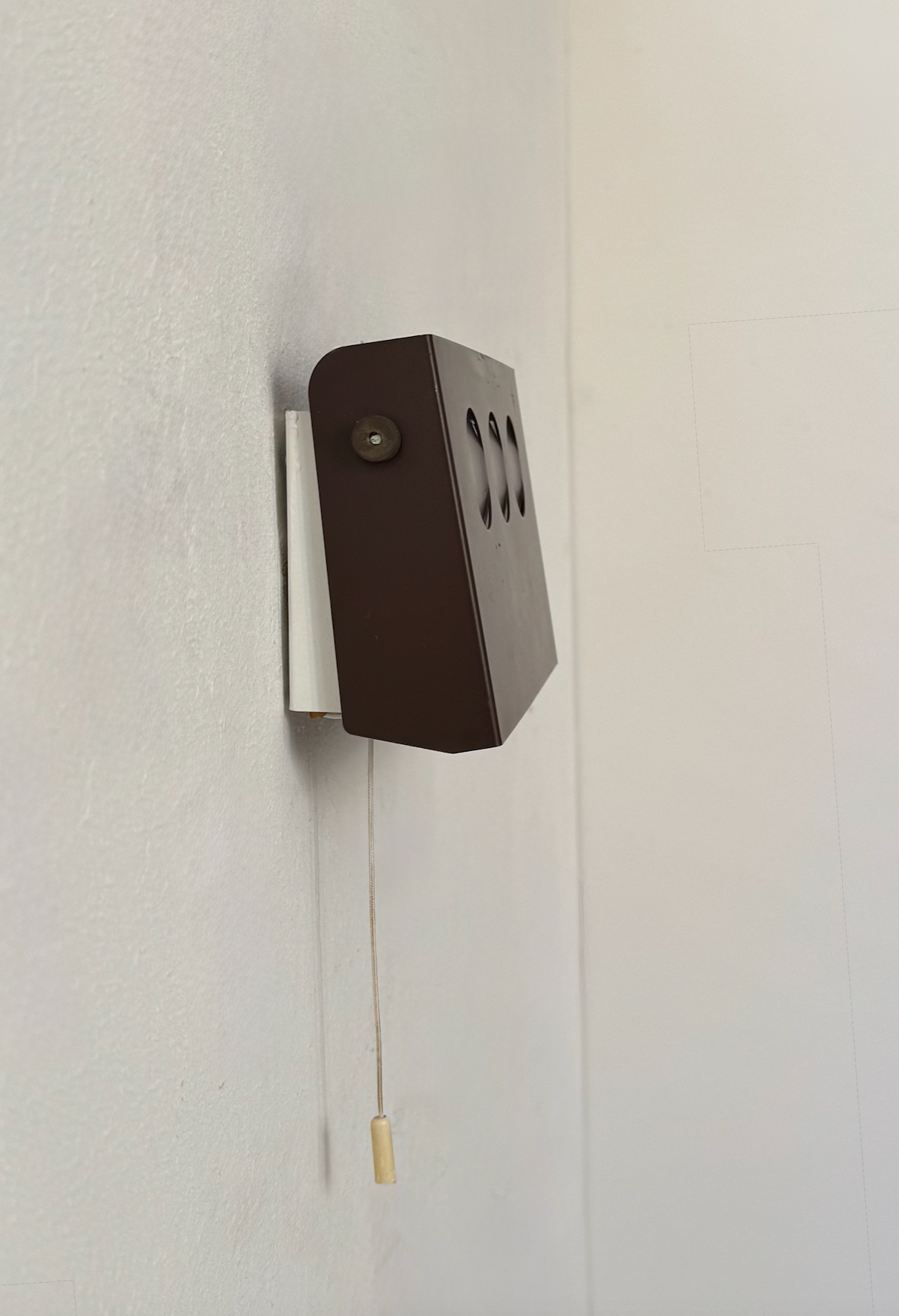 Danish_Adjustable_Brown_Metal_Wall_Light,_1970s