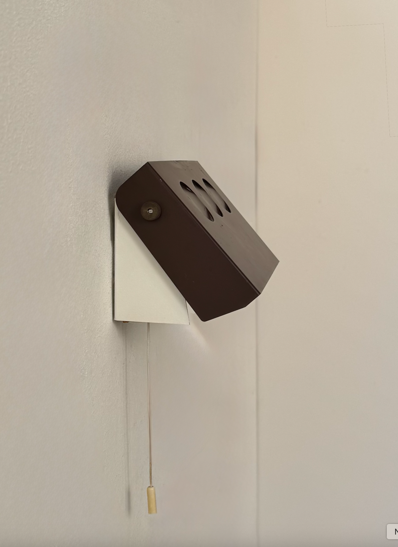 Danish_Adjustable_Brown_Metal_Wall_Light,_1970s