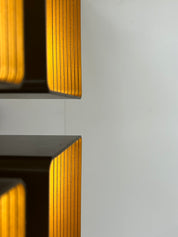 RAAK_Model_P1445_Wall_or_Ceiling_Light_in_Brown_ABS_and_Metal,_Netherlands,_1970s