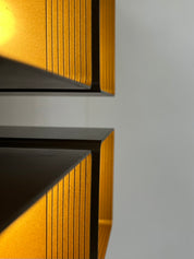 RAAK_Model_P1445_Wall_or_Ceiling_Light_in_Brown_ABS_and_Metal,_Netherlands,_1970s