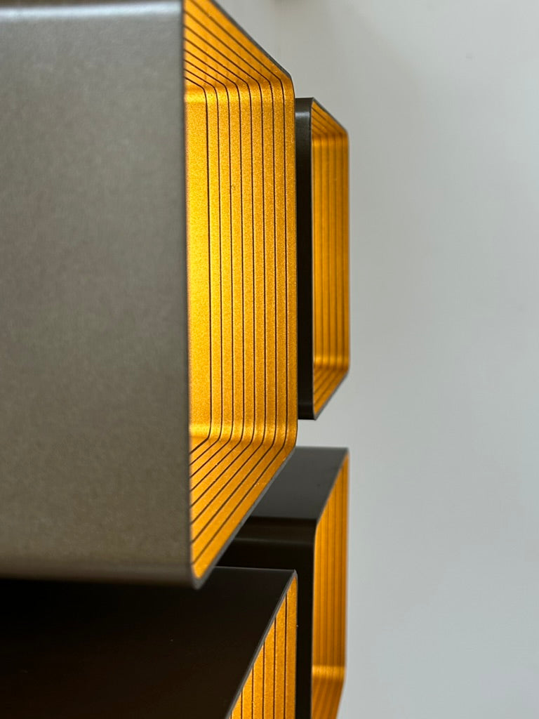 RAAK_Model_P1445_Wall_or_Ceiling_Light_in_Brown_ABS_and_Metal,_Netherlands,_1970s