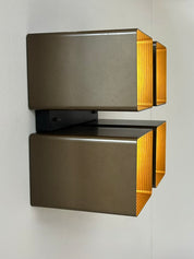 RAAK_Model_P1445_Wall_or_Ceiling_Light_in_Brown_ABS_and_Metal,_Netherlands,_1970s