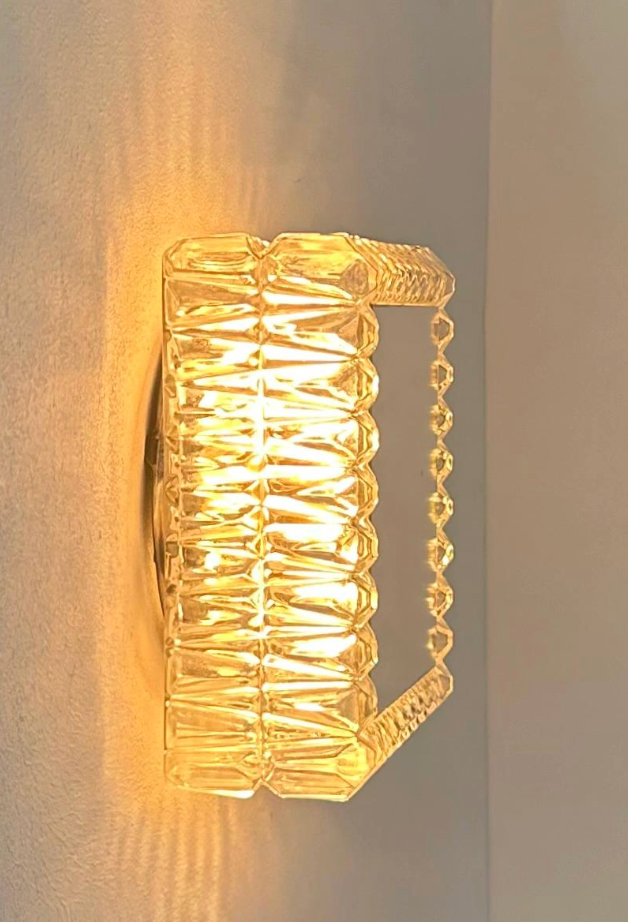 French_Pressed_Glass_Wall_Light_with_Central_Mirror,_1960s