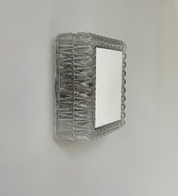 French_Pressed_Glass_Wall_Light_with_Central_Mirror,_1960s