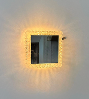 French_Pressed_Glass_Wall_Light_with_Central_Mirror,_1960s