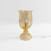 Archimede_Seguso_Murano_Glass_Table_Lamp_with_Gold_Flecks,_Italy_1960s