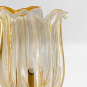 Archimede_Seguso_Murano_Glass_Table_Lamp_with_Gold_Flecks,_Italy_1960s