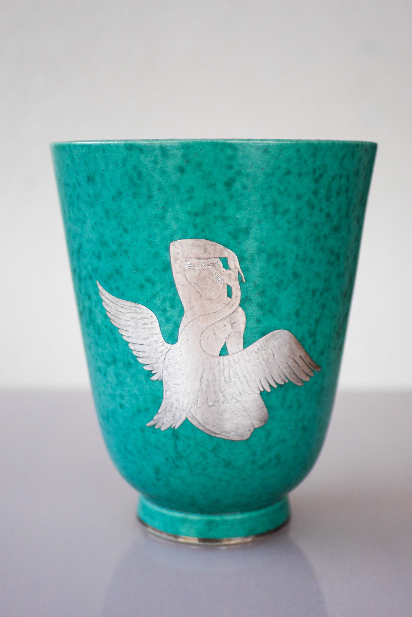 Argenta_“Leda_and_the_Swan”_Vase_by_Wilhelm_Kåge_for_Gustavsberg,_Sweden,_1930s