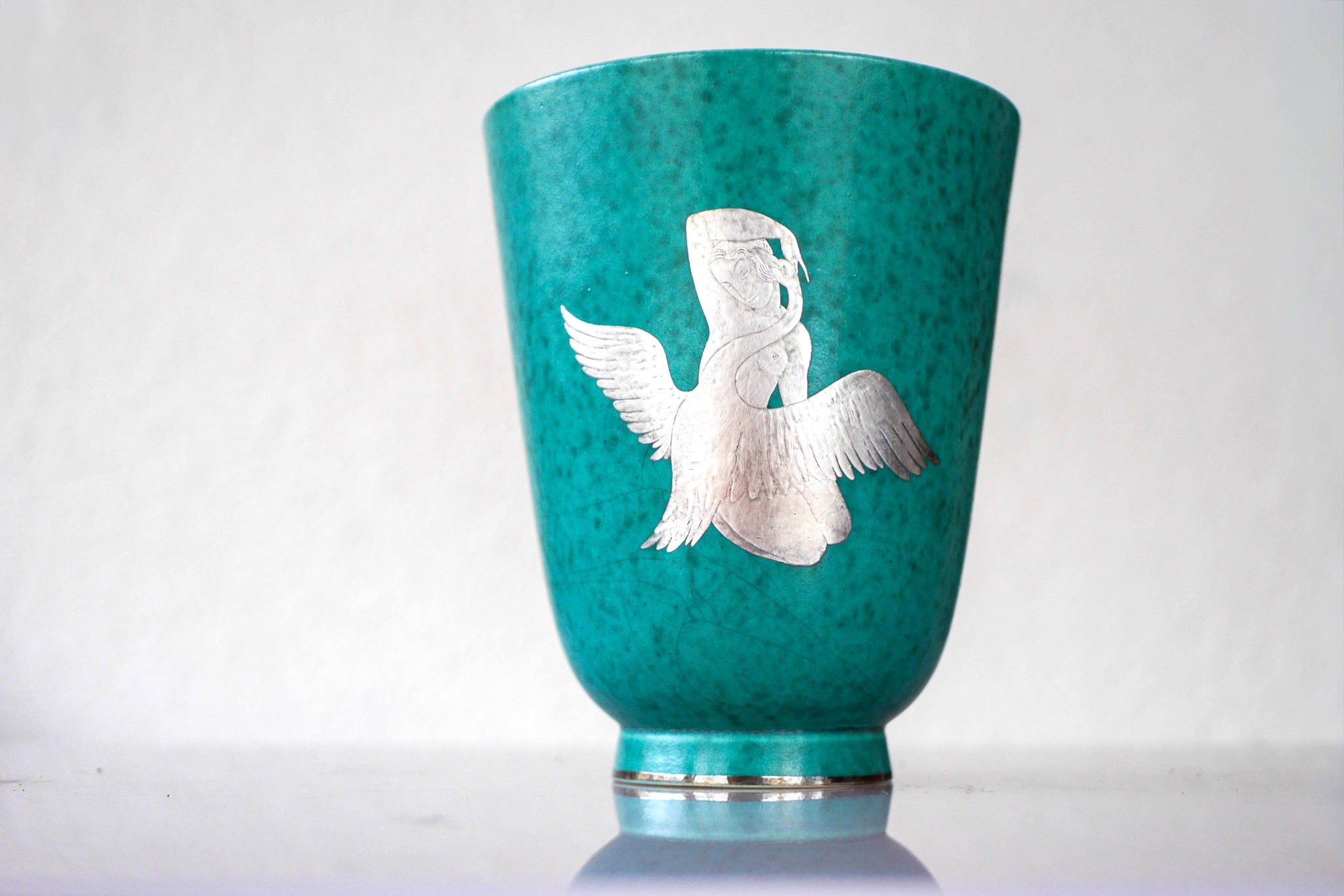 Argenta_“Leda_and_the_Swan”_Vase_by_Wilhelm_Kåge_for_Gustavsberg,_Sweden,_1930s
