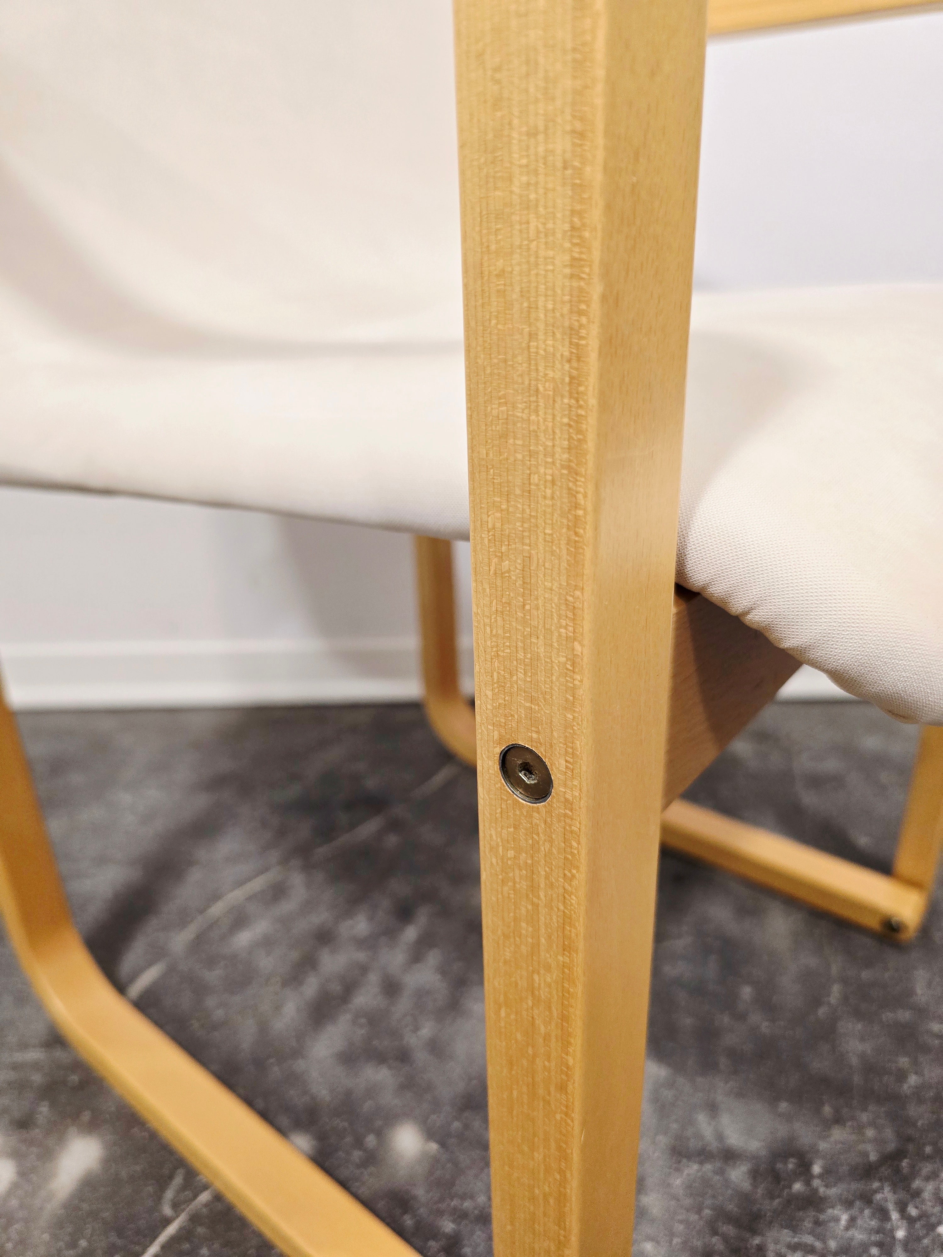 Branko_Uršič_Mid-Century_Modern_Armchair_with_Red_Bentwood_Sled_Frame_and_Upholstered_Seat