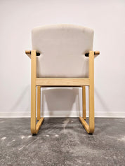 Branko_Uršič_Mid-Century_Modern_Armchair_with_Red_Bentwood_Sled_Frame_and_Upholstered_Seat