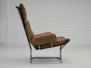 Leather_Lounge_Armchair_by_Harald_Relling_for_Westnofa,_1970s,_Norway