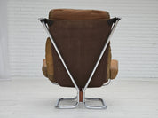 Leather_Lounge_Armchair_by_Harald_Relling_for_Westnofa,_1970s,_Norway
