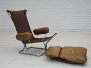Leather_Lounge_Armchair_by_Harald_Relling_for_Westnofa,_1970s,_Norway