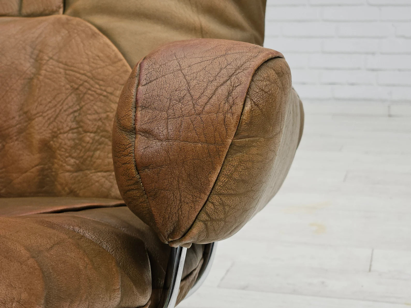 Leather_Lounge_Armchair_by_Harald_Relling_for_Westnofa,_1970s,_Norway