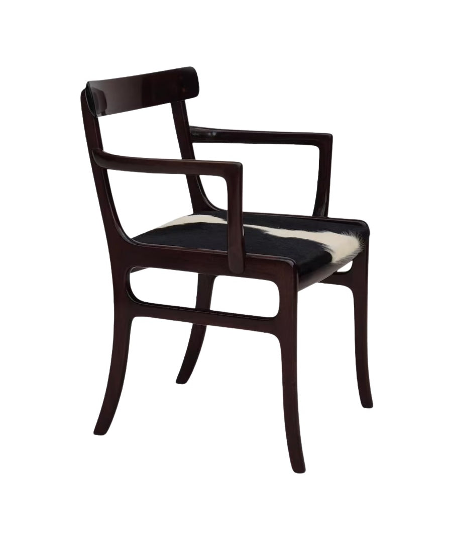 Armchair_by_Ole_Wanscher,_Mahogany_&_Cowhide,_1960s_Denmark