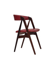 Chair_by_TH_Harlev_for_Farstrup_in_Teak_and_Leather,_1960s,_Denmark