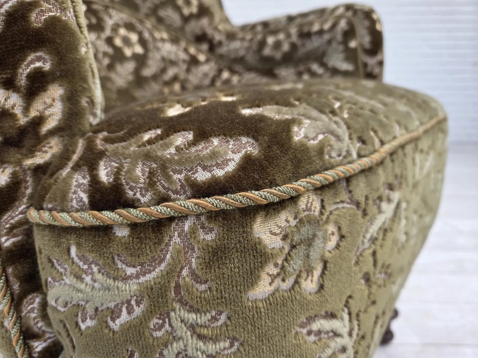 Armchair,_Green_Furniture_Velour_&_Ash_Wood,_1950s_Denmark
