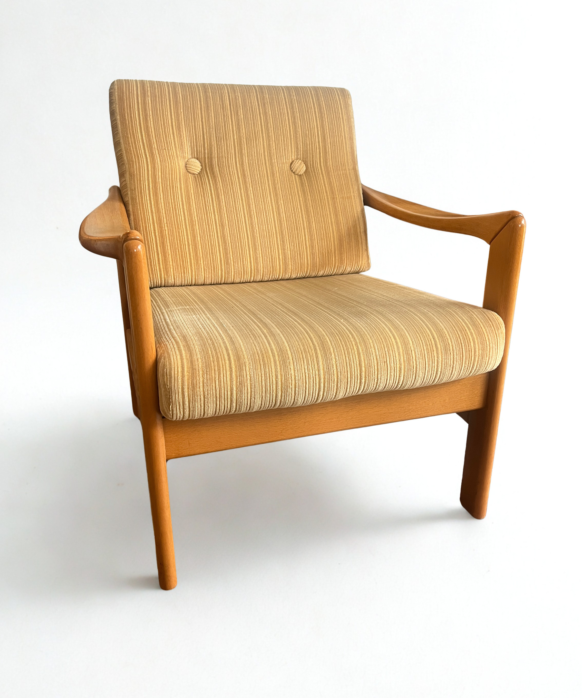 Set_of_2_Tella_Armchairs_by_Walter_Knoll_in_Yellow_Corduroy,_Germany_1950s–1960s