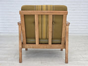 Armchair,_Oak_Frame_&_Wool_Upholstery,_1970s_Denmark