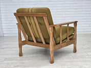 Armchair,_Oak_Frame_&_Wool_Upholstery,_1970s_Denmark