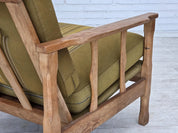 Armchair,_Oak_Frame_&_Wool_Upholstery,_1970s_Denmark