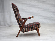 Swedish_High_Back_Armchair_in_Striped_Wool,_1960s,_Sweden