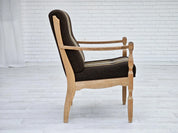 Armchair,_Solid_Oak_Wood_Frame,_1970s_Denmark