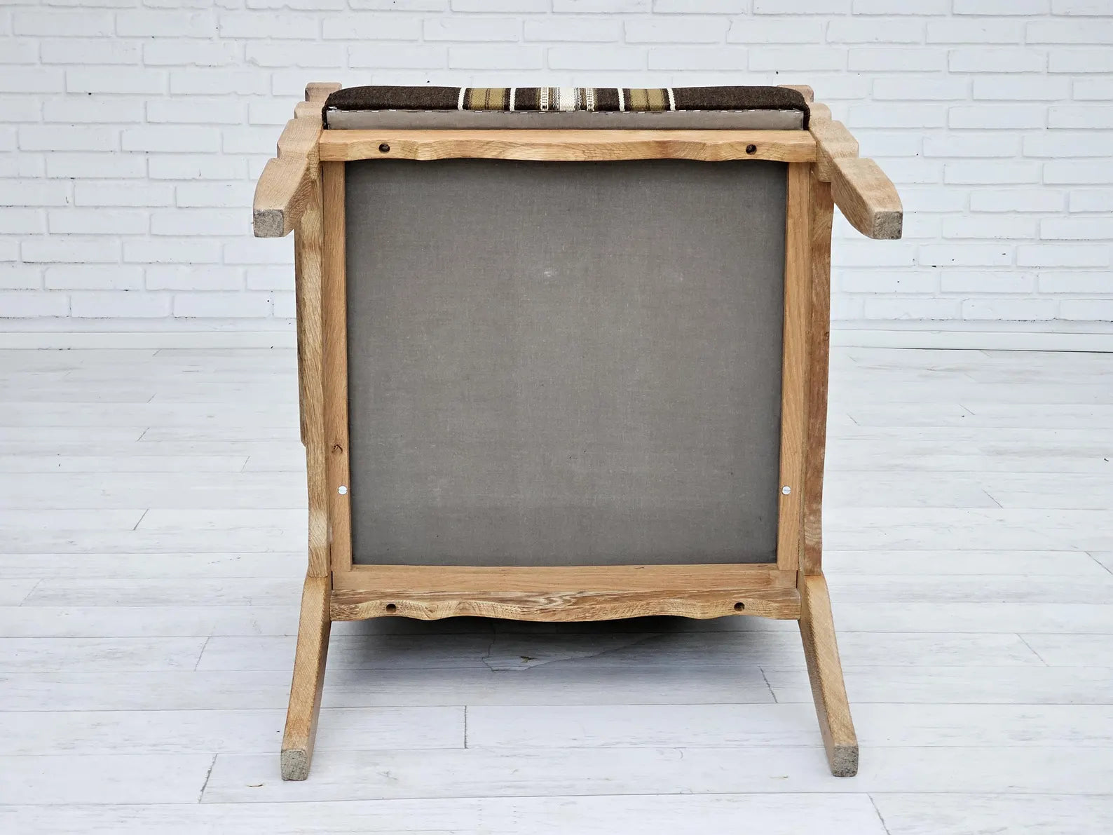 Armchair,_Solid_Oak_Wood_Frame,_1970s_Denmark