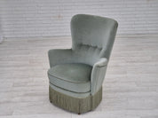 Armchair,_Upholstered_&_Beech_Wood_Frame,_1970s_Denmark