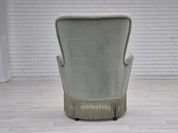 Armchair,_Upholstered_&_Beech_Wood_Frame,_1970s_Denmark