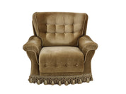 Armchair,_Velour_Upholstery_&_Brass_Springs,_1970s_Denmark