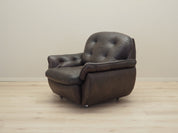 Armchair_With_Castors,_Natural_Leather,_1970s,_Italy