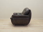 Armchair_With_Castors,_Natural_Leather,_1970s,_Italy