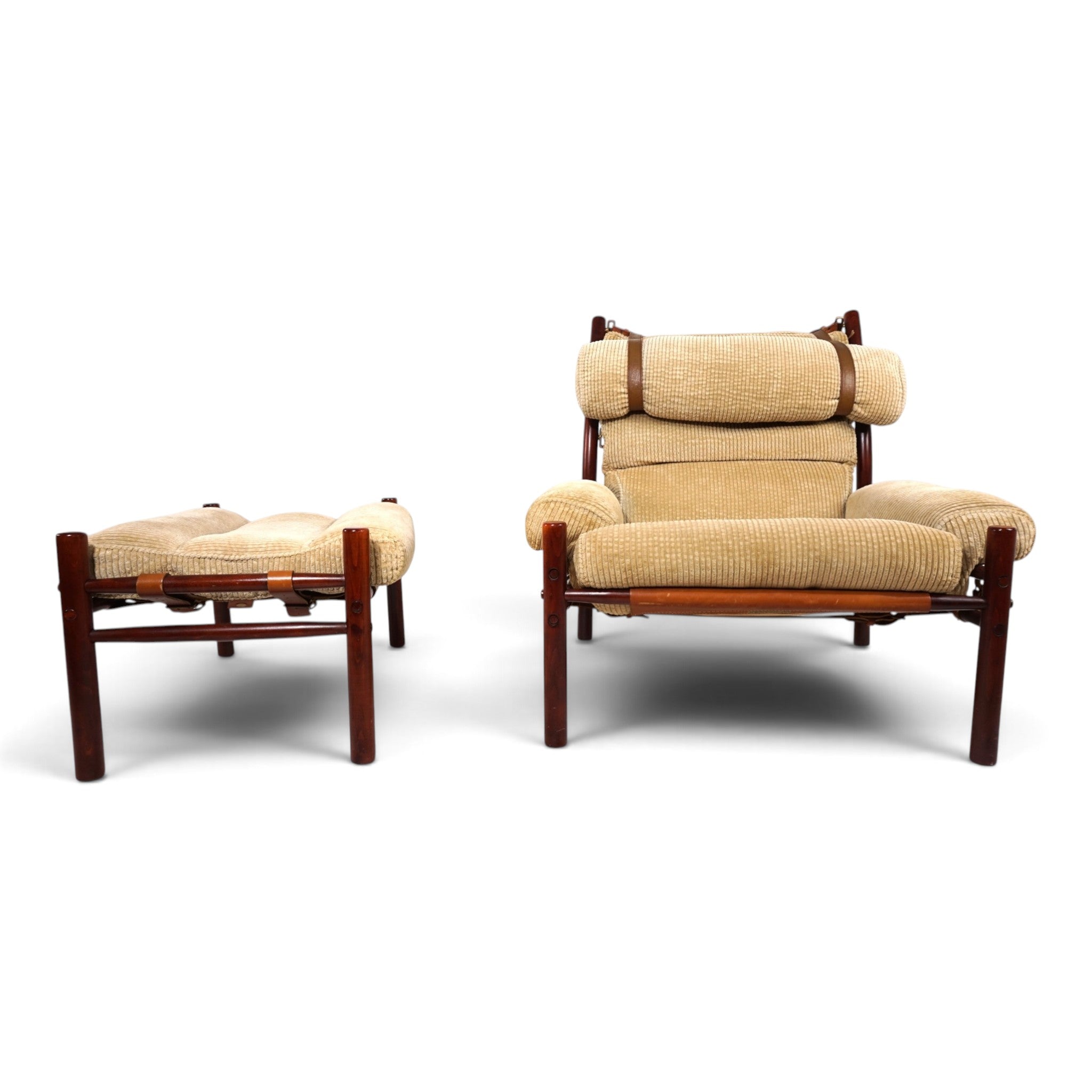 Set_of_Inca_Lounge_Chair_and_Ottoman_by_Arne_Norell_for_Norell_Möbel_AB,_Sweden