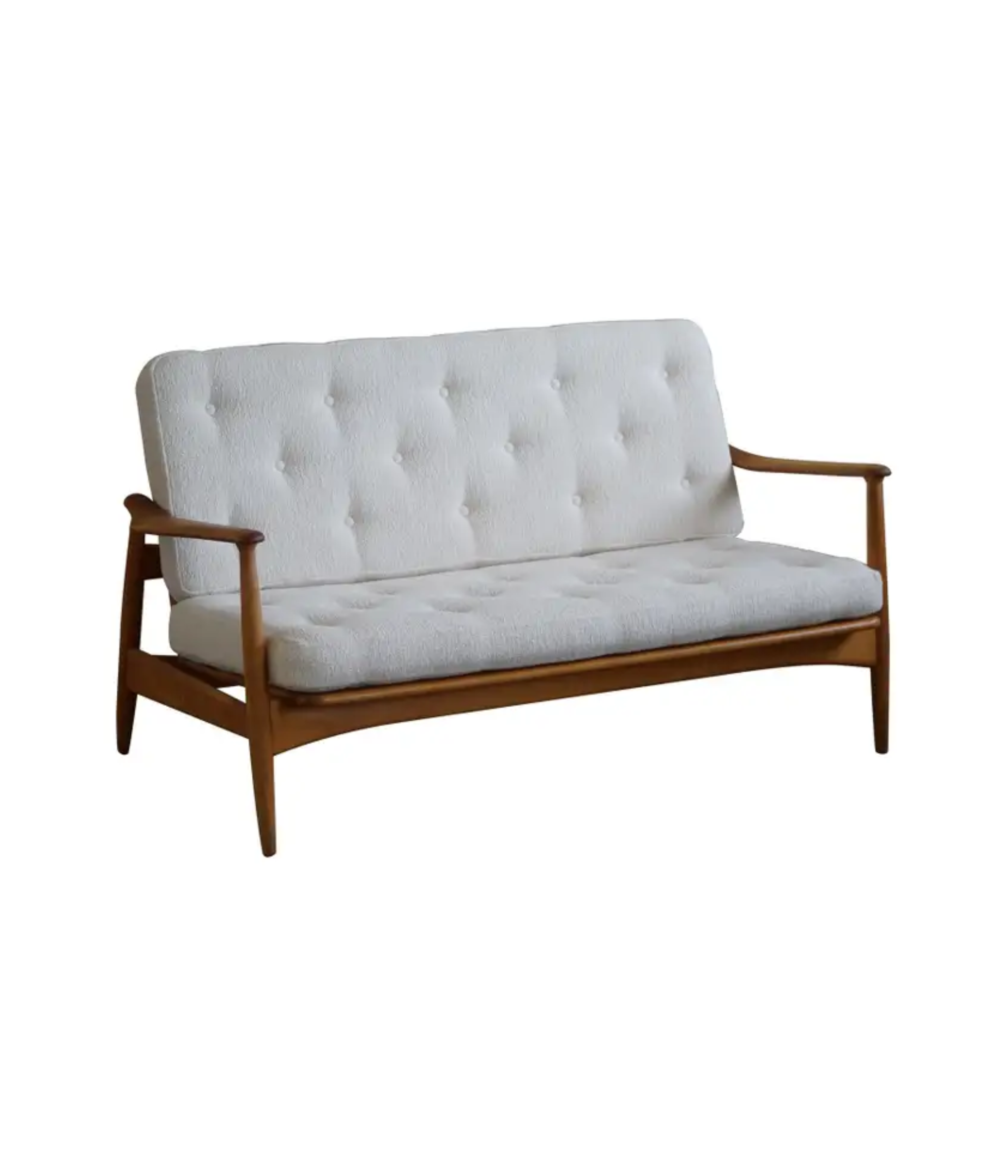 Arne_Vodder_2-Seater_Sofa,_Model_Fd_161,_Reupholstered_in_Bouclé,_1950s