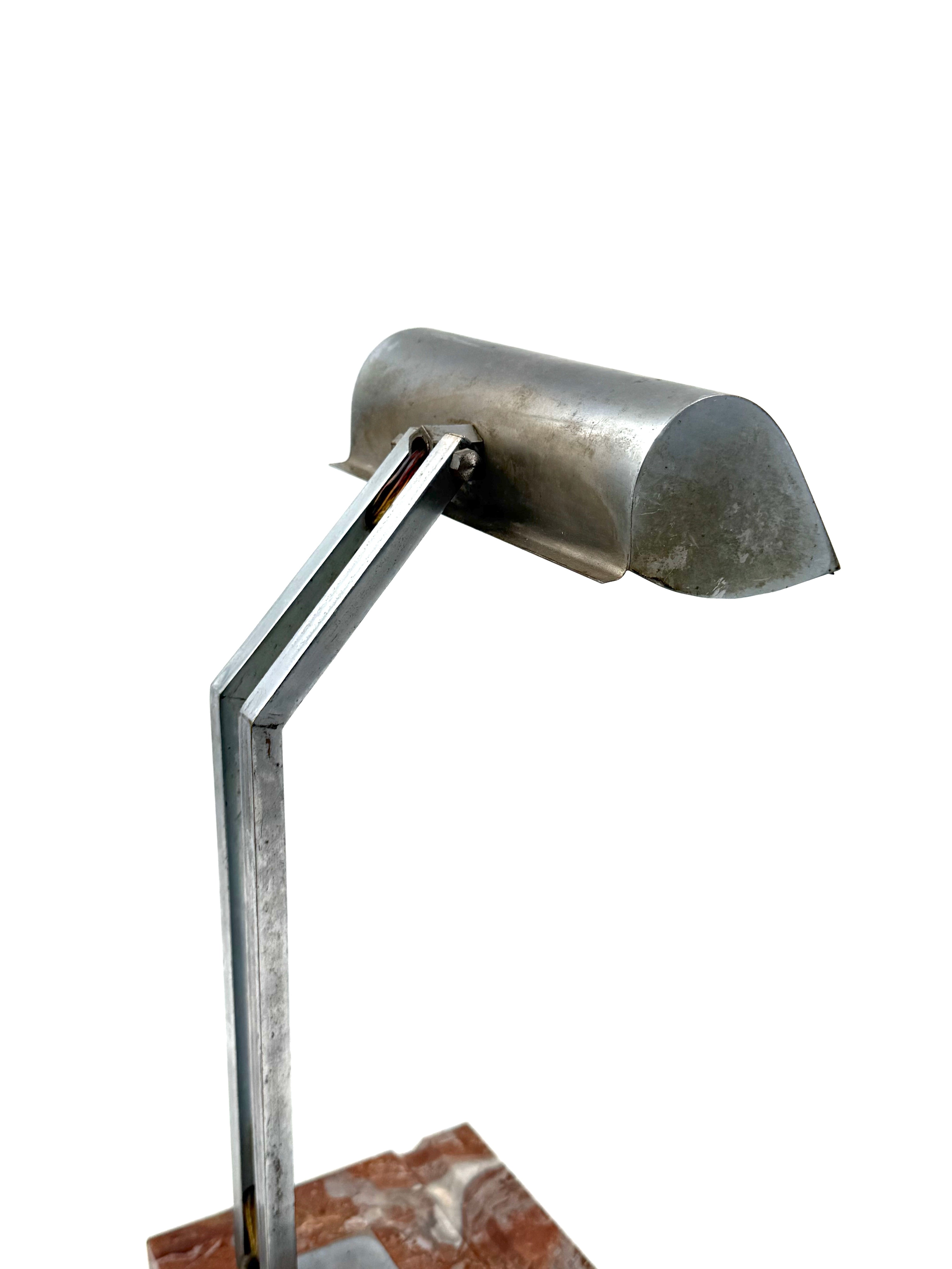 Art_Deco_Desk_Lamp_in_Chrome_and_Red_Marble,_France_1930s