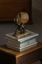 Art_Deco_Elephant_Table_Lamp_with_Alabaster_Globe