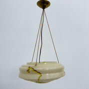 Art_Deco_Glass_Hanging_Lamp_with_Brass_and_Rope_Suspension,_1950s
