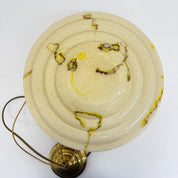 Art_Deco_Glass_Hanging_Lamp_with_Brass_and_Rope_Suspension,_1950s