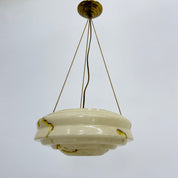 Art_Deco_Glass_Hanging_Lamp_with_Brass_and_Rope_Suspension,_1950s