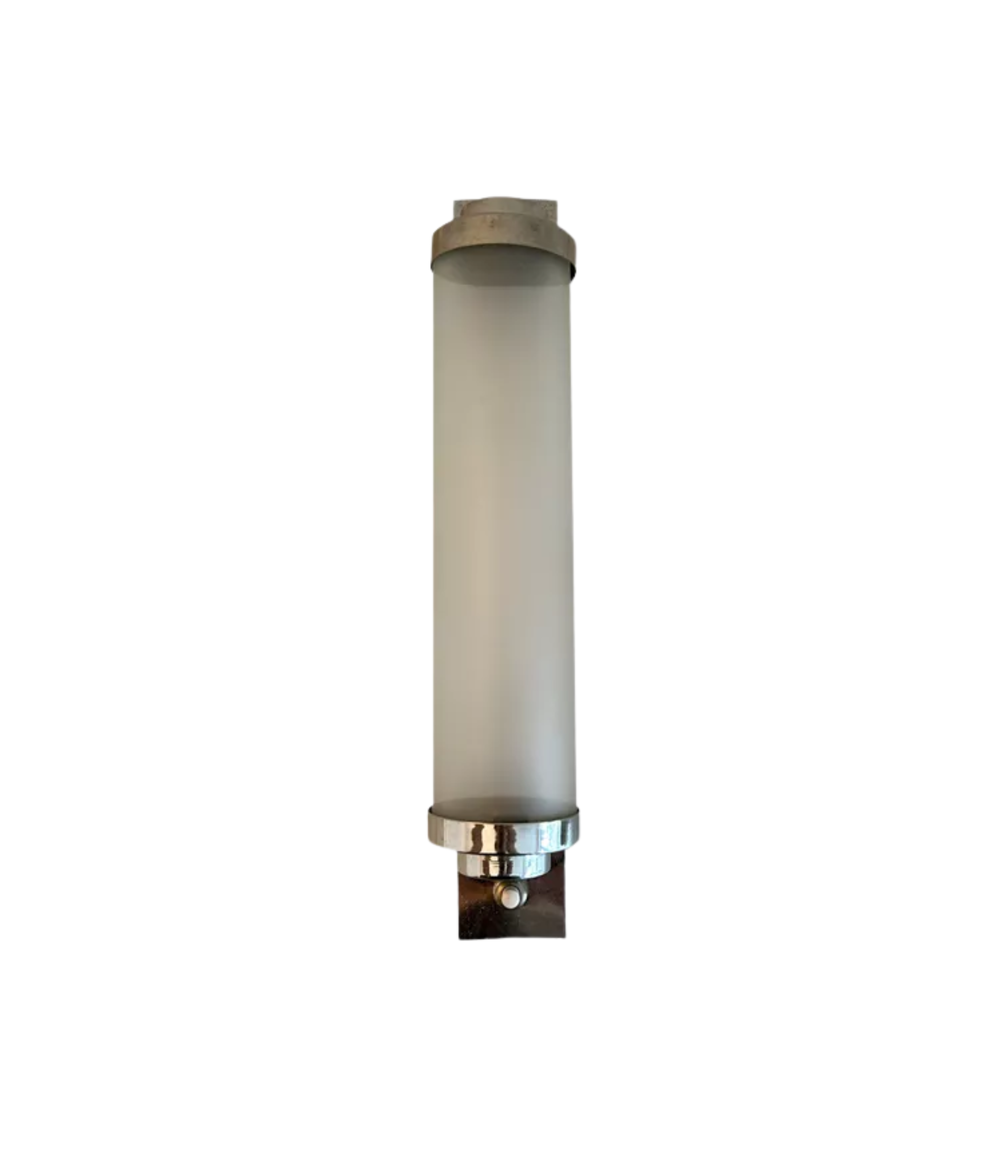 Art_Deco_Modernist_Wall_Sconce_in_Chrome_and_Frosted_Glass,_France_1930s
