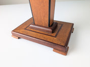 Art_Deco_Pedestal_Column_in_Oak,_Inlaid_Wood_and_Ebonized_Details,_Europe,_1920s