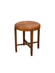 Art_Deco_Side_Table_in_Amsterdam_School_Style,_Solid_Oak,_Netherlands,_1930s